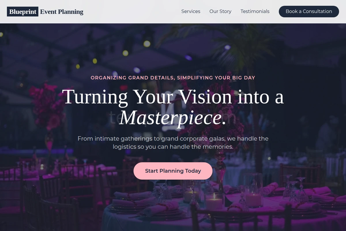 Blueprint Event Planning