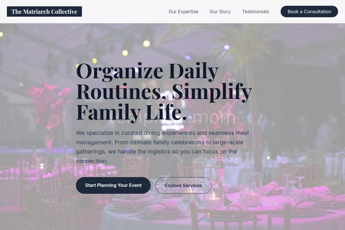 Meal-Plan Event Planning