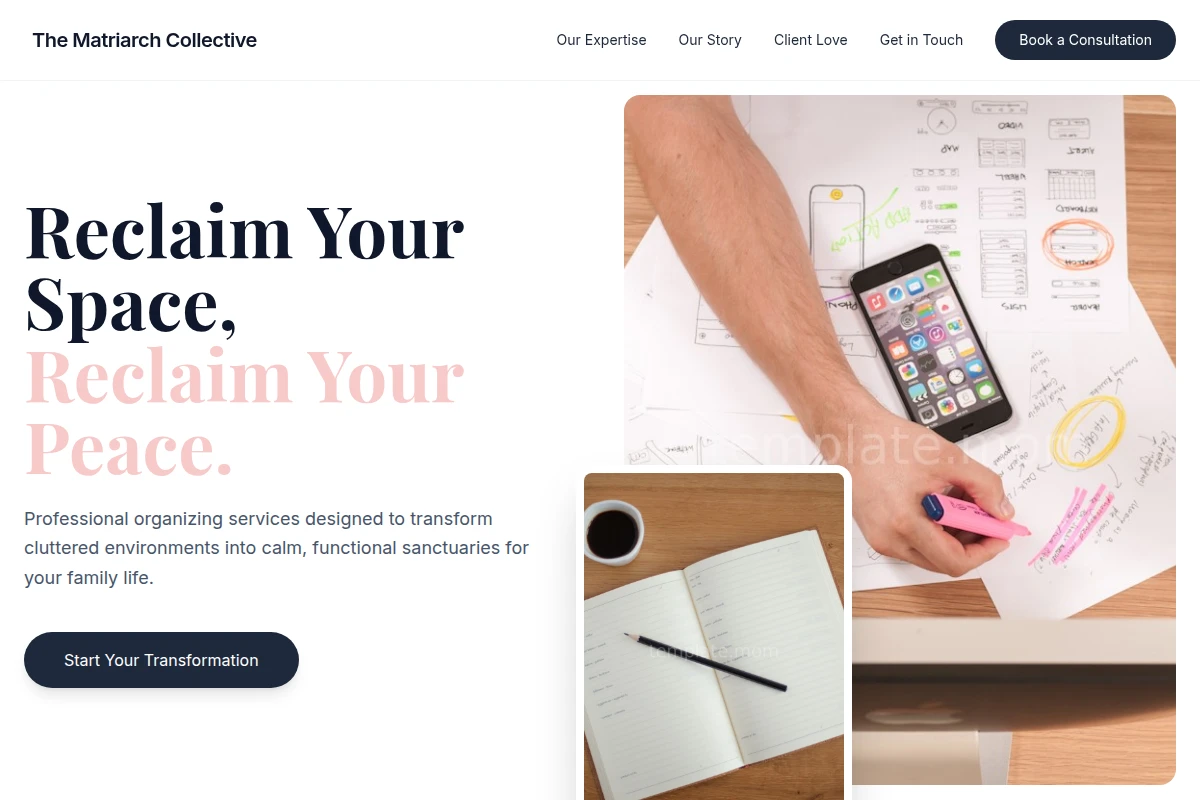 Calm Organizing