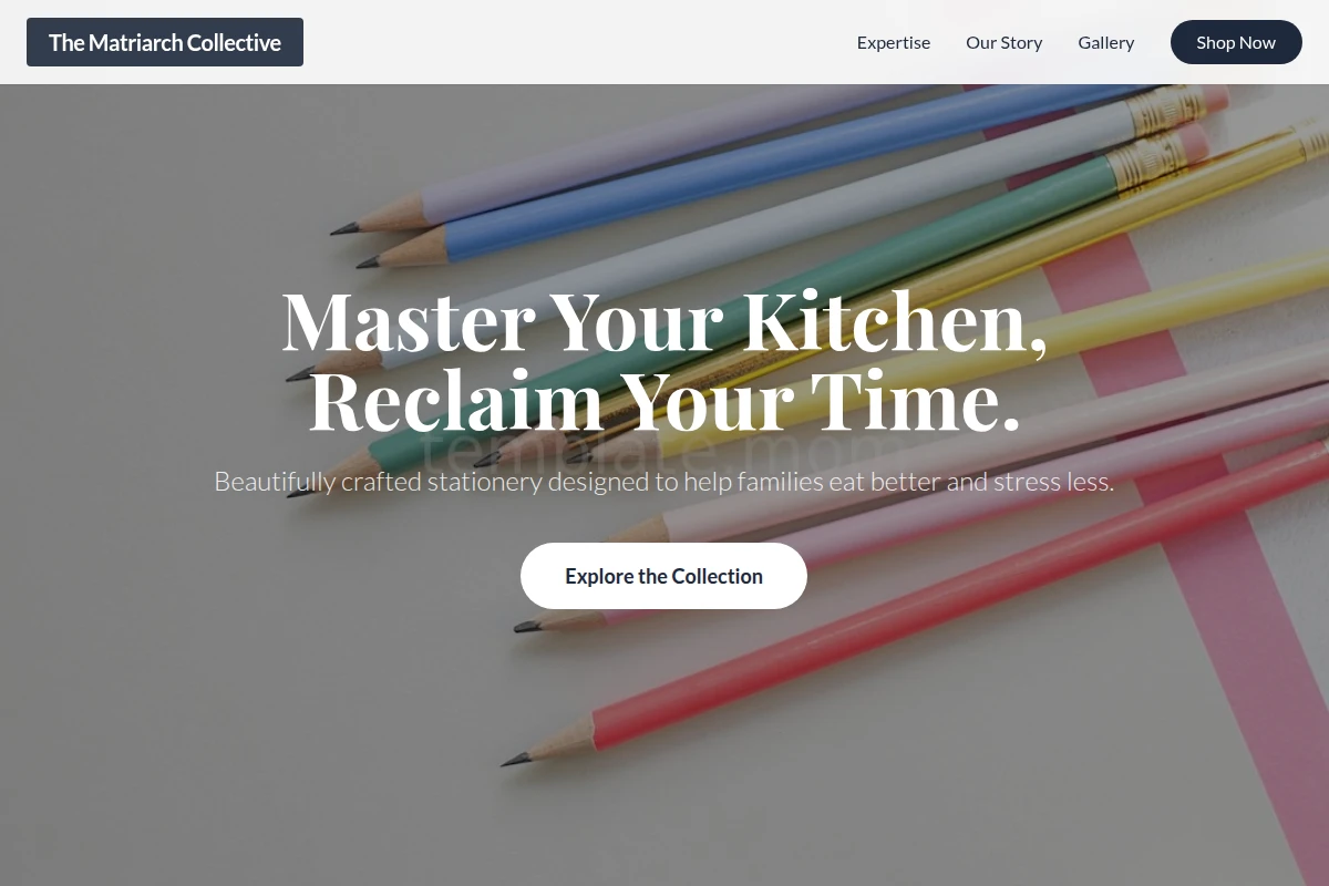 Meal-Plan Stationery
